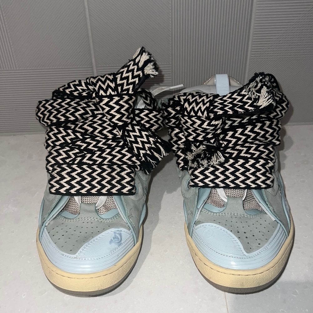 Lanvin leather curb sneaker